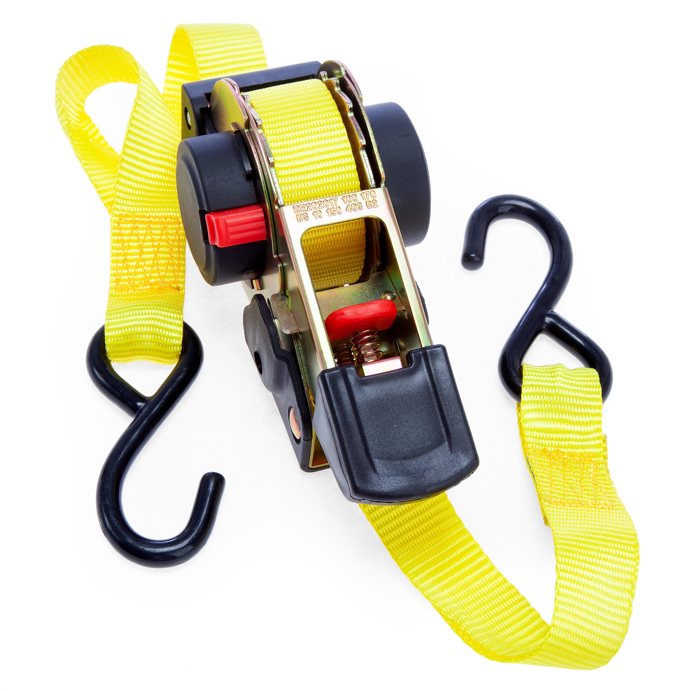 XTRADE RETRACTABLE RATCHET STRAP WITH HOOKS 25MM X 3.5M X0500008