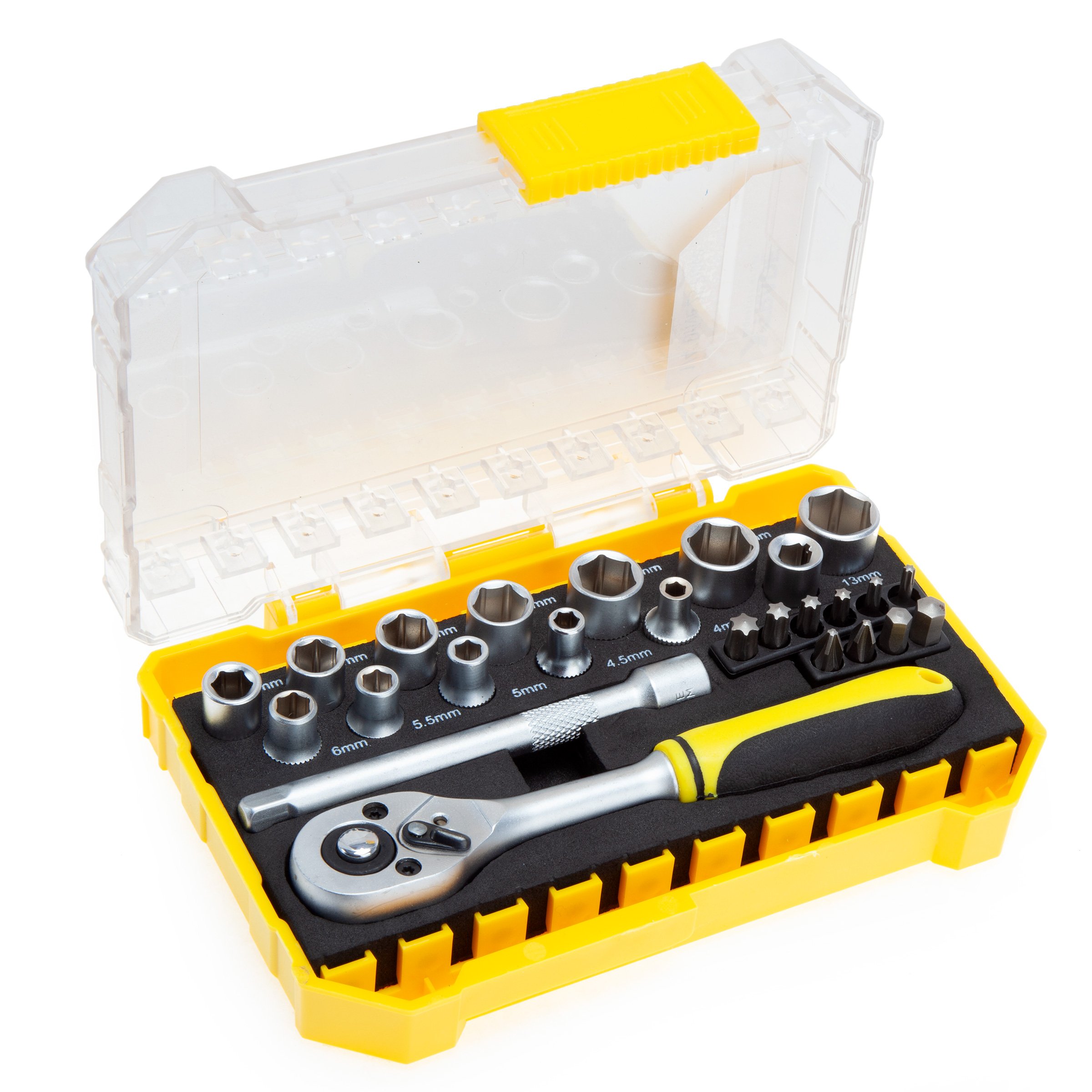 XTRADE 1/4" DRIVE SOCKET SET 25 PIECE X0900197