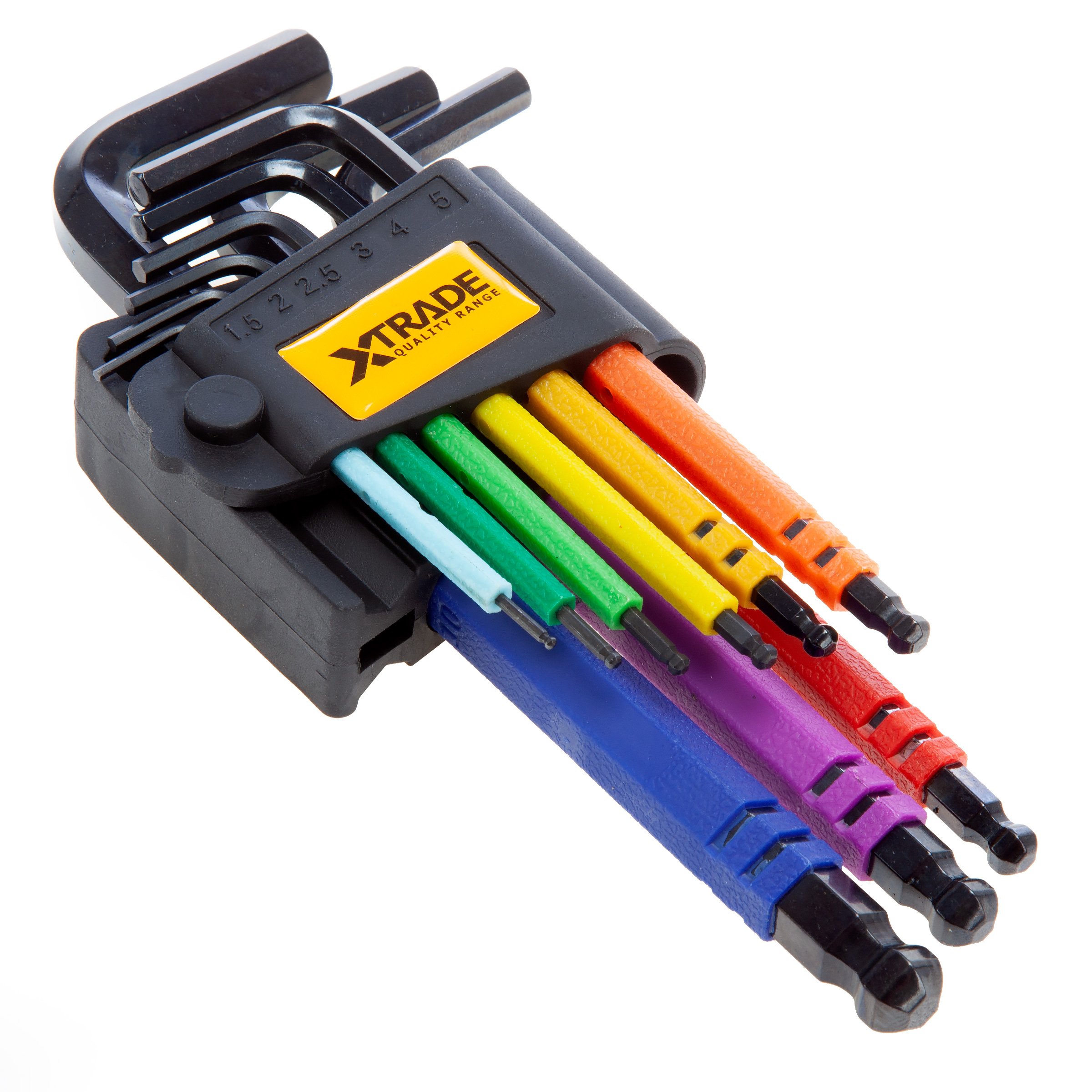 XTRADE HEX KEY SET LONG ARM BALL END - 9 PIECE X0900210