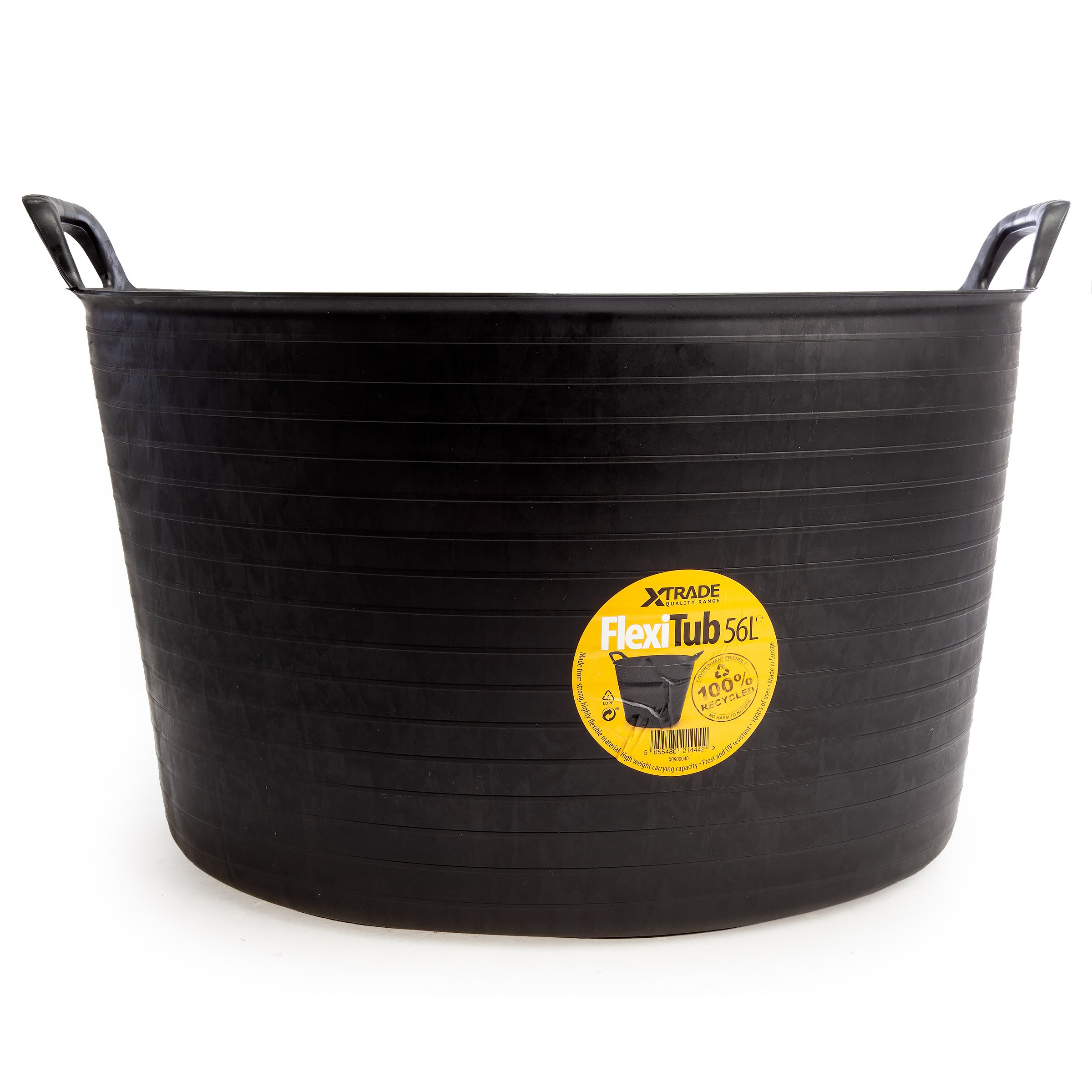 XTRADE FLEXI-TUB 56L BLACK 100% RECYCLED X0900040