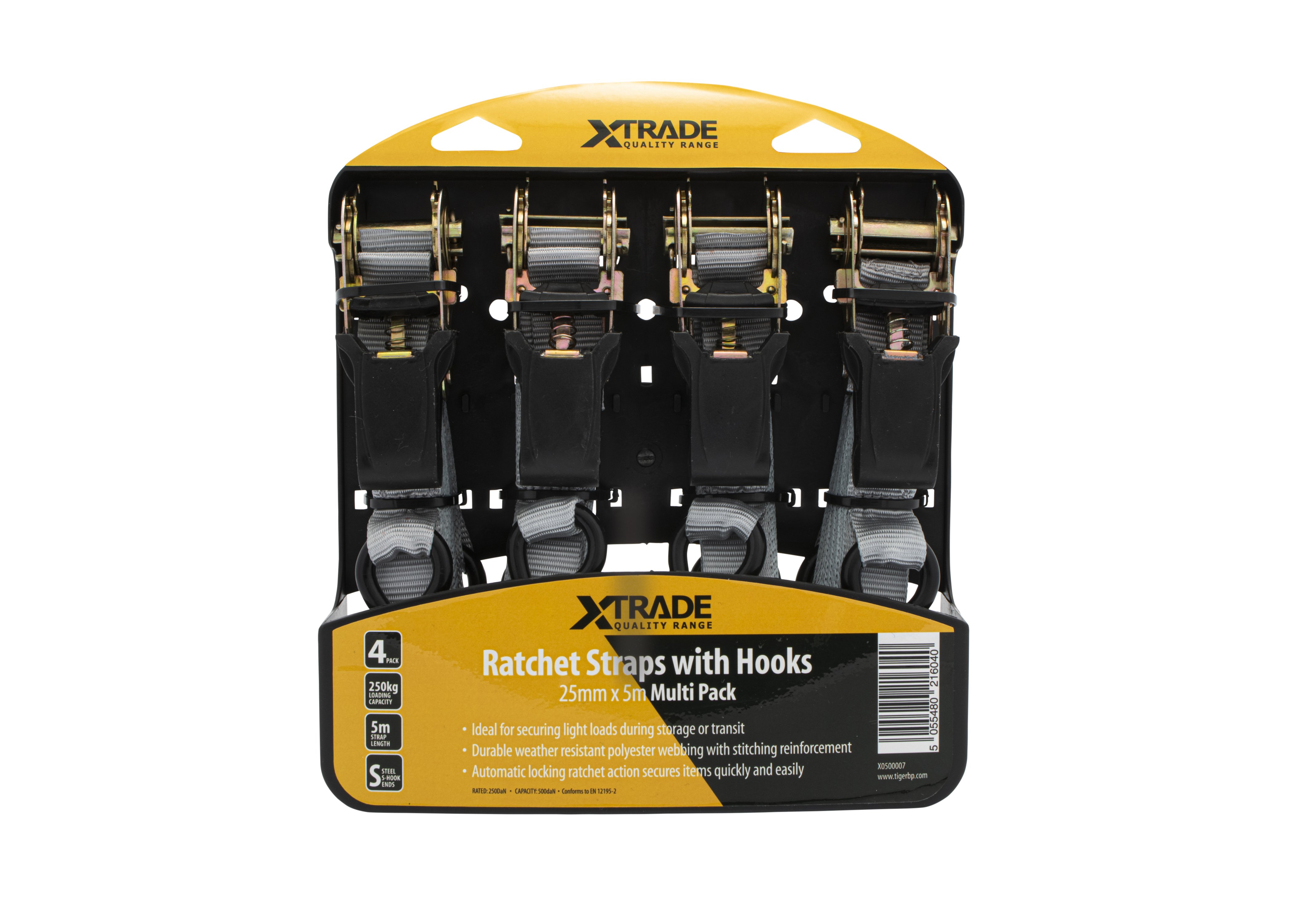 XTRADE RATCHET STRAP MULTIPACK 25MM X 5M X0500007