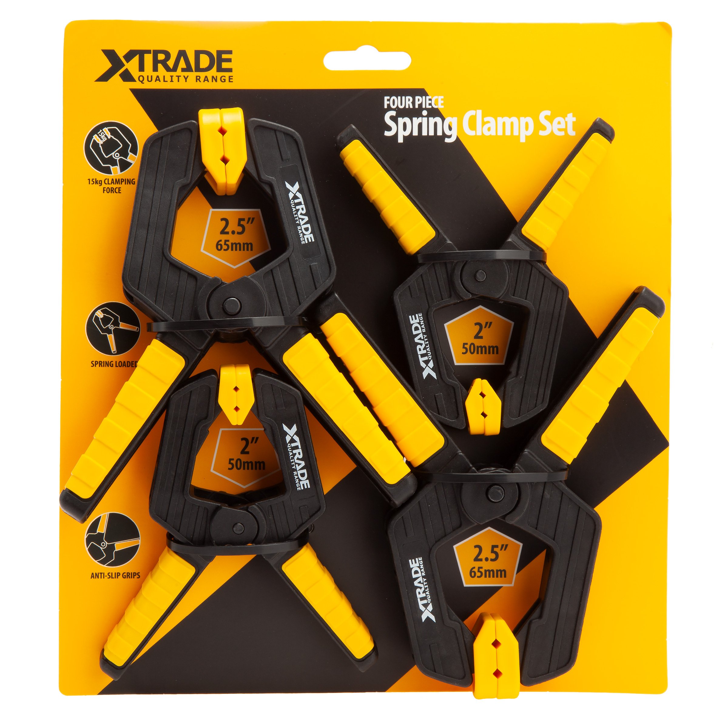 XTRADE 4 PIECE SPRING CLAMP SET X0900244