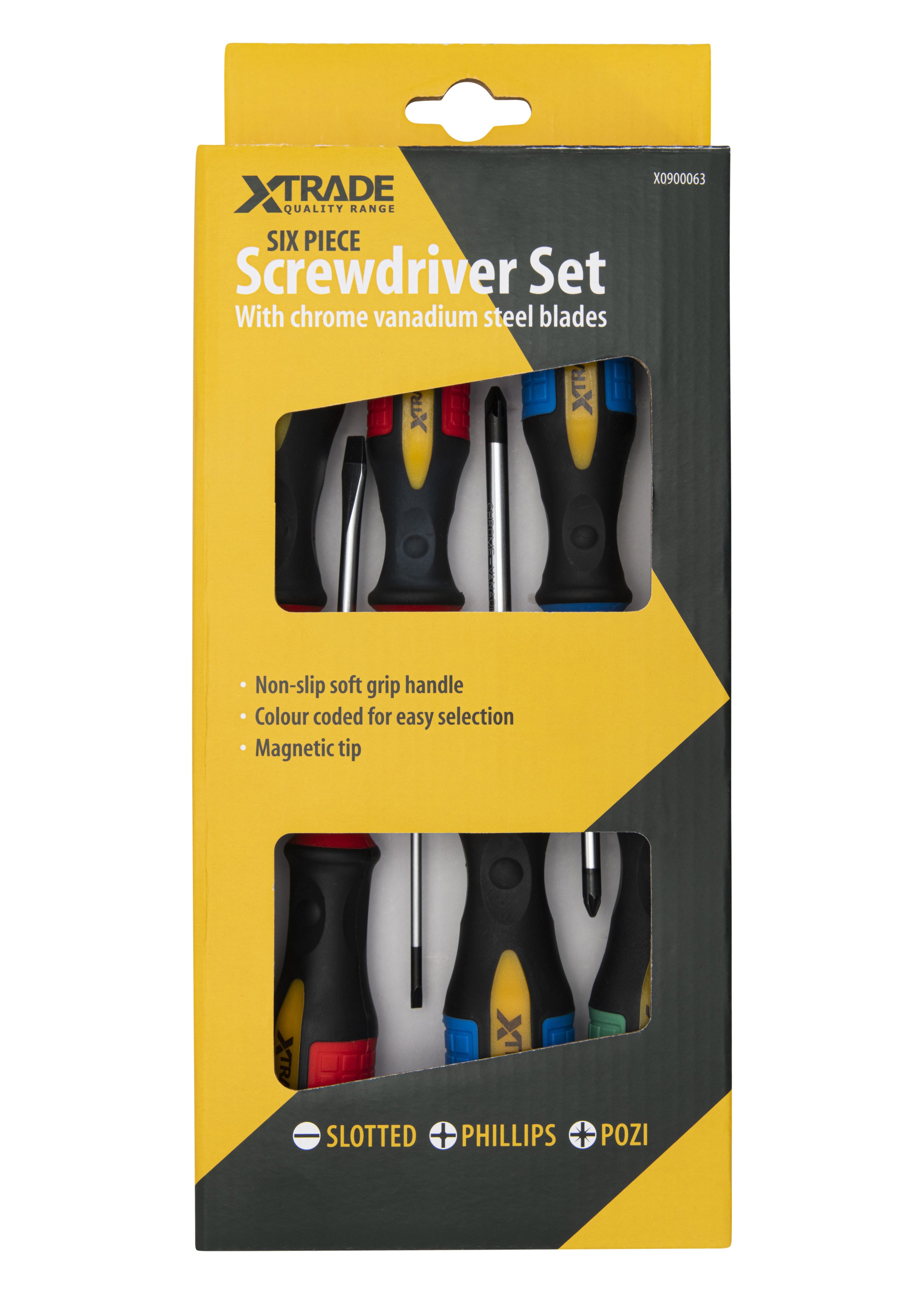 XTRADE 6 PIECE SCREWDRIVER SET X0900063
