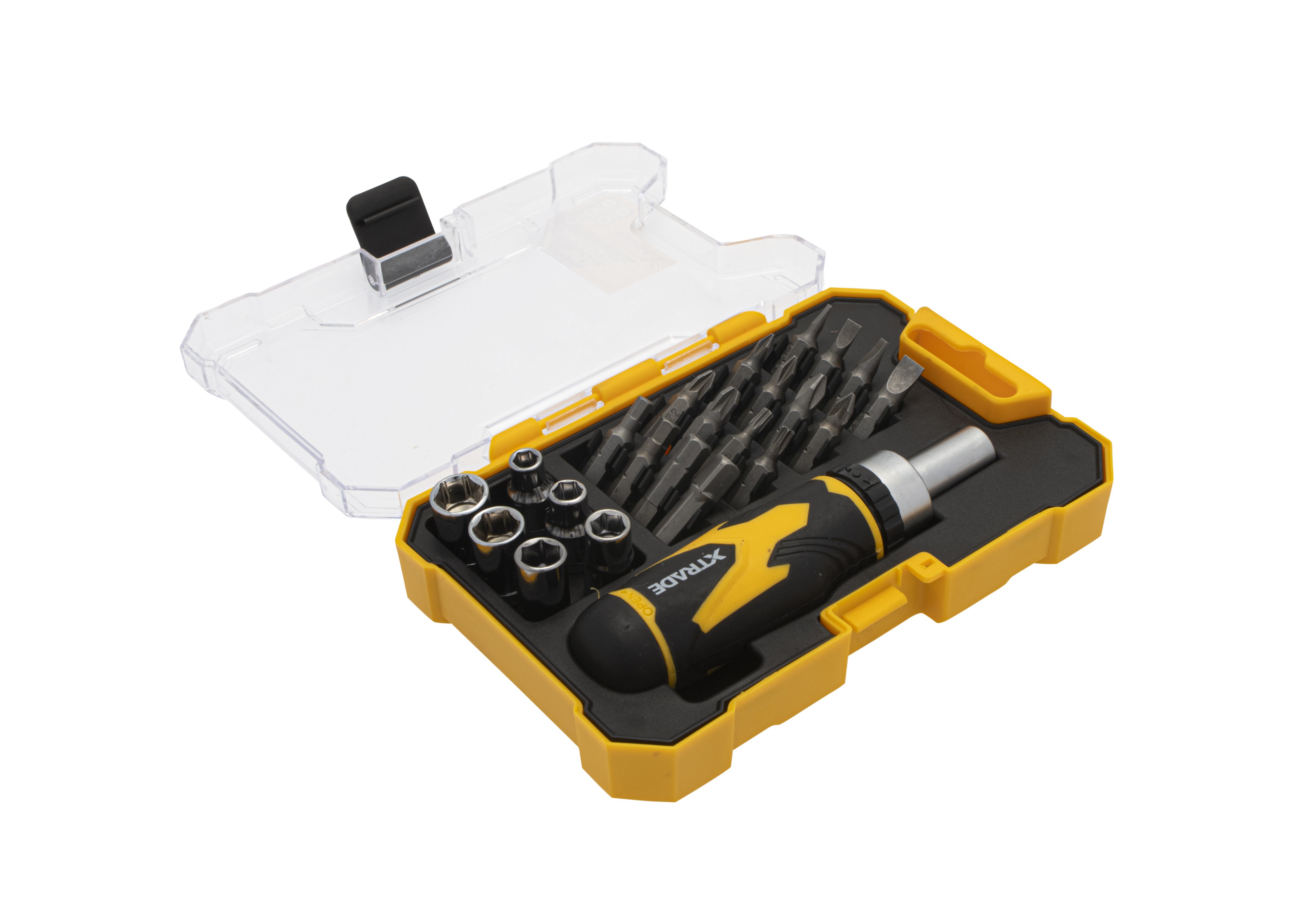 XTRADE 23 PC RATCHET BIT DRIVER & SOCKET SET X0900076