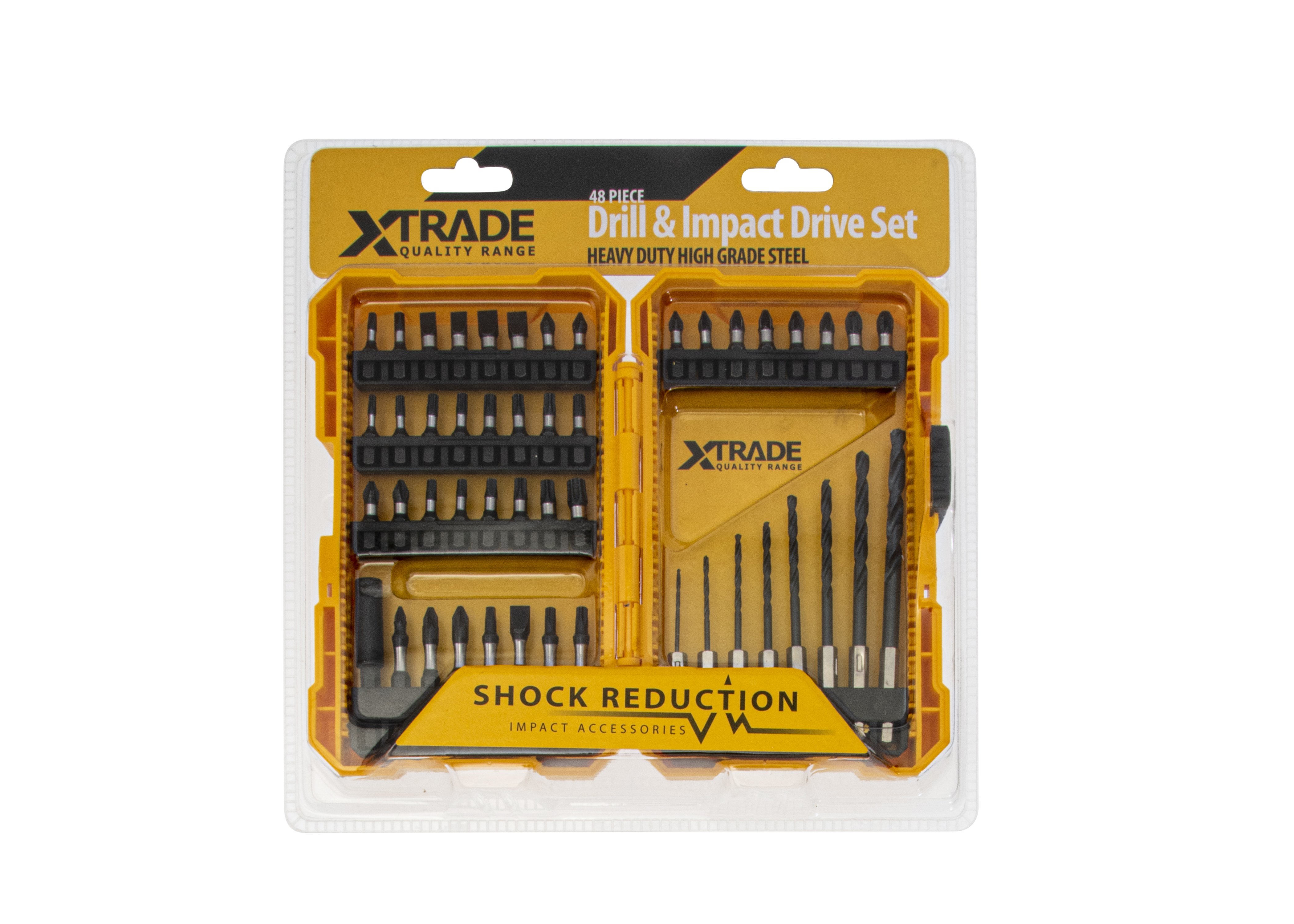 XTRADE 48 PC IMPACT DRILL & DRIVE BIT SET X0900075